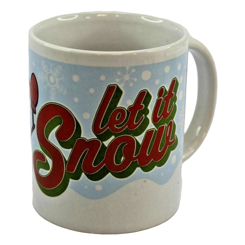 Megatoys-Just For You-Christmas Mug Cup "Let it Snow" Snowman Scarf Hat Gloves